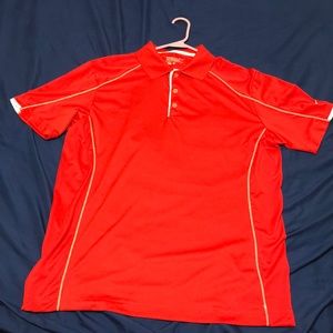 Nike Red Large Collared Shirt